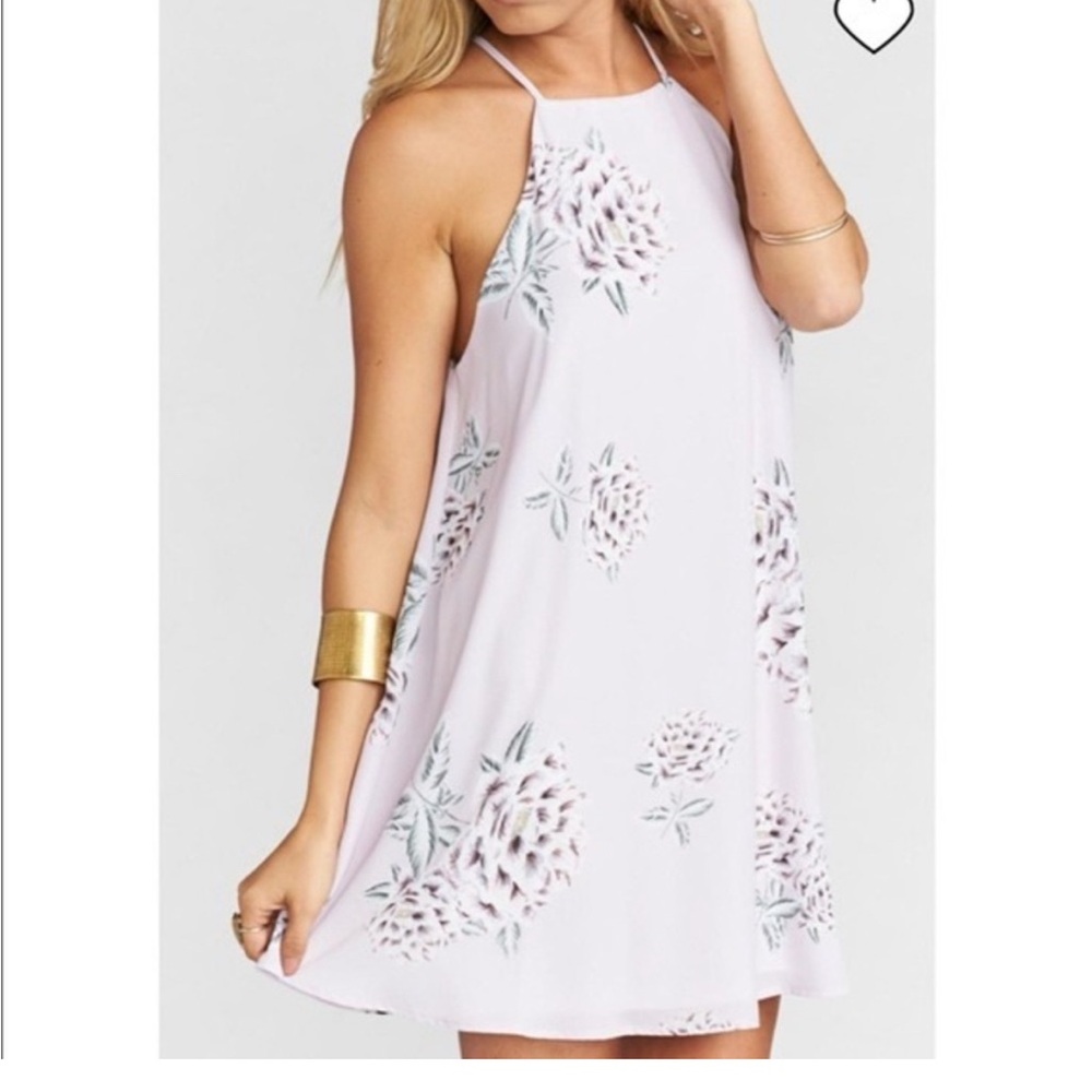 Show Me Your MuMu Lavender Floral Mini Dress